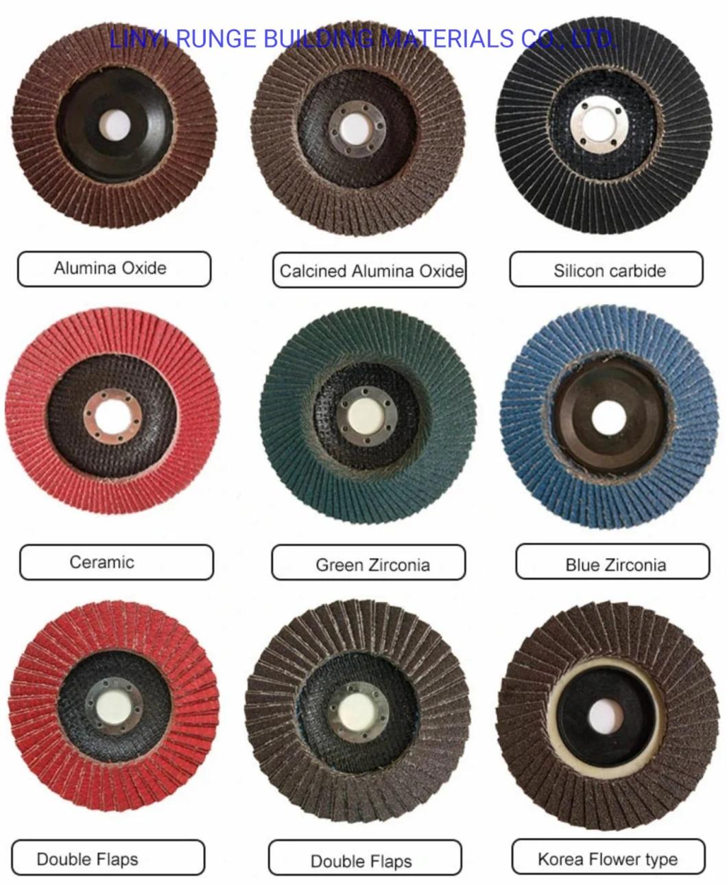 Abrasive Grinding Wheel 4 1/2 Flap Disc T27 Aluminum Oxide Angle Grinder Sanding Disc (40 60 80 120 Grit)