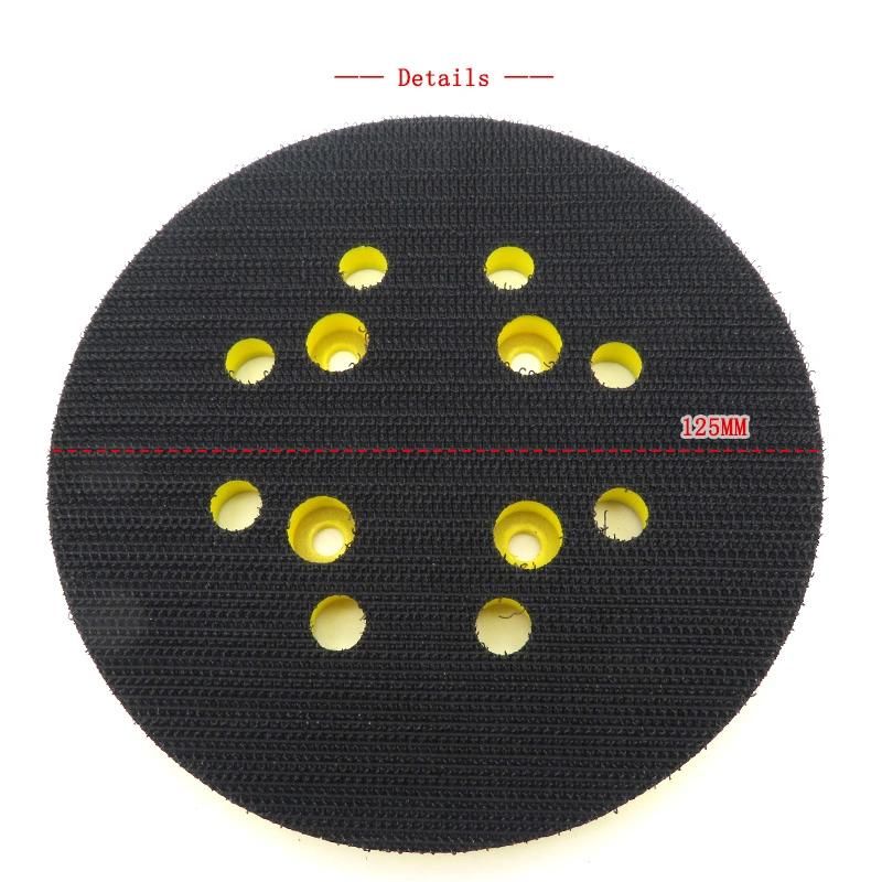 5 Inch 125mm Sanding Pad 4 Nails Sander Backing Pad for Hook and Loop Sanding Discs Power Tools Accessories