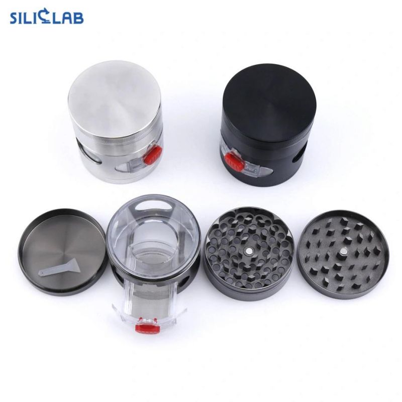 Smoking Accessories with Drawer Design Metal Grinders Rotatable Tobacco Dry Herb Grinder