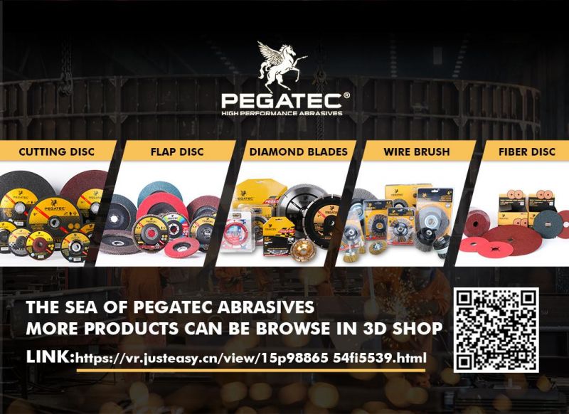 Pegatec 4.5" 115X3X22.2mm Cutting Disc Abrasive Tools for Steel Metal