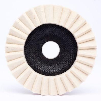 Excellent Durability Wool Felt Flap Disc with High Quality as Abrasive Tooling for Metal Wood Glass Polishing