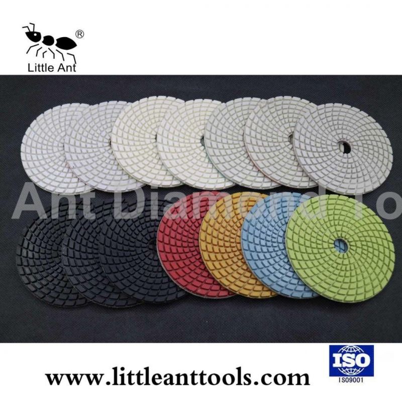 7" Resin Color Wet Diamond Polishing Pad for Light Granite, Marble with Sharp, Long Lifespan