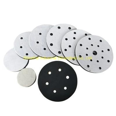 3/4/5/6 Inch Soft Sponge Interface Pad for Sanding Pads and Hook&Loop Sanding Discs