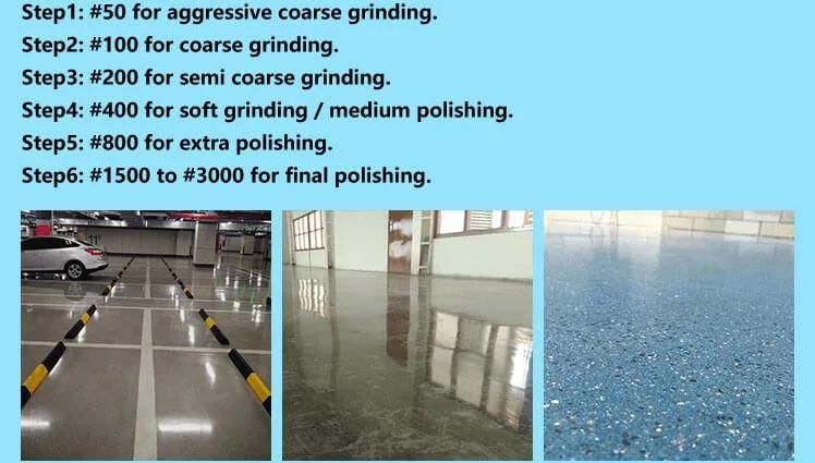 3" 4" 3inch 4inch Dry Wet Polishing Marble Terrazzo Resin Hybrid Diamond Sanding Concrete Cement Floor Maintenance Preparation Grinding Grinder Polishing Pad