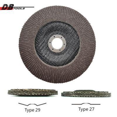 6&quot; 150mm Flap Disc Wheel Grinding Sanding Pad 22mm Hole Calcine a/O for Edge Grinding