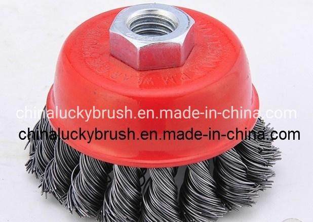 2.5inch Steel Wire Knotted Cup Brush (YY-039)