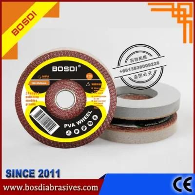 Yuri OEM Factory, 4&quot; Bosdi Abrasives PVA Spongy Polishing Wheel, Grinding Wheel/Disc