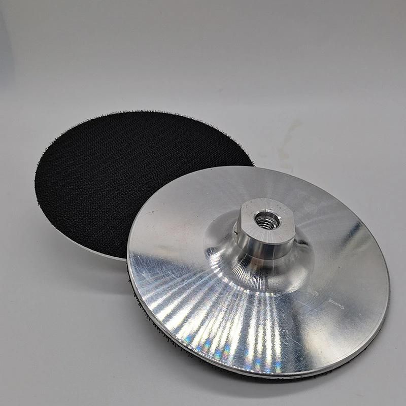 4 Inch M 14 Ultra-Thin Aluminum Backerk Pad for Diamond Polishing Pads Backer Pad for Grinder