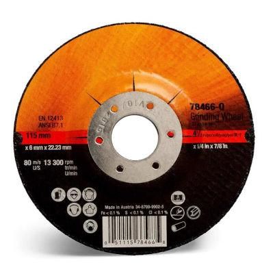 Power Tools 4.5&quot; Abrasives Grinding Wheel for Stainless Steel