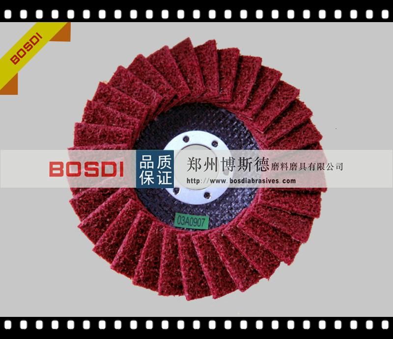 Abrasive Tools Fine Blue/Green/Brown Non Woven Nylon Flap Disc