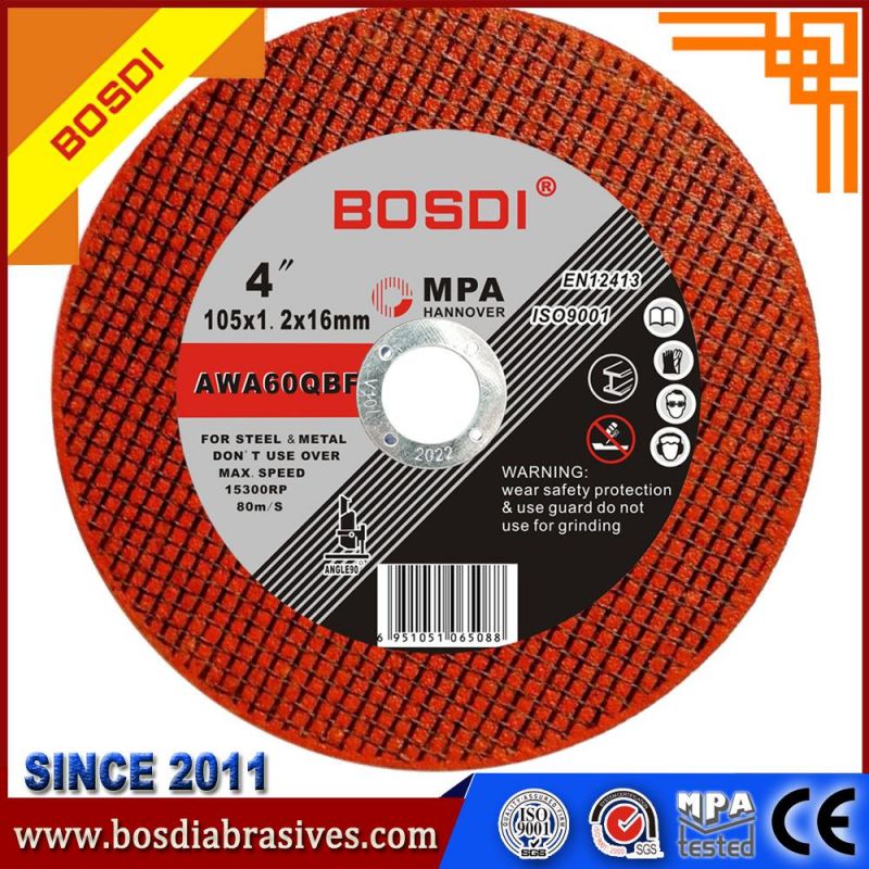 Resin Abrasive Sharp Thin Cutting Disc/Wheel, Cutting Metal/Steel Flap Tool