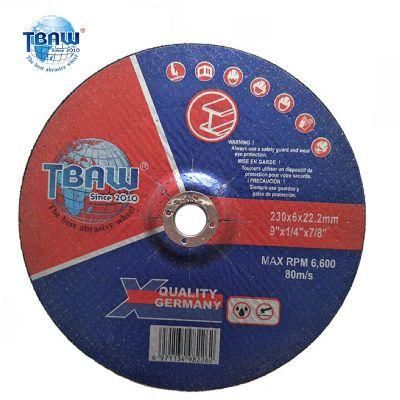 China Grinding Discs Disco De Desbaste De 9 &quot;230X6X22 PARA Disco Abrasivo De Metal 3 Redes
