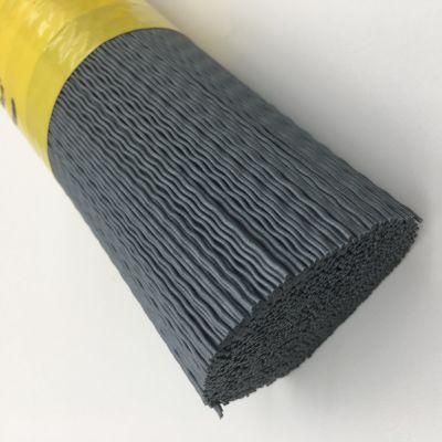 PA612 Sic Silicon Carbide Grit 320# 0.75mm Wavy Crimped Abrasive Filaments for Textile Industry Sueding Roller Brush