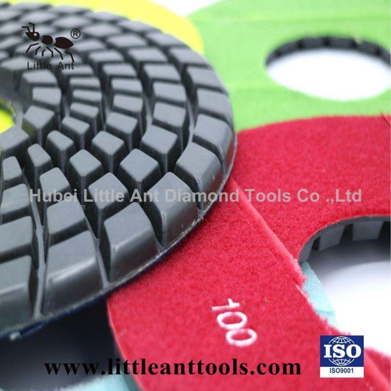 10" Resin Pads Diamond Floor Polishing Pad Used for Heavy-Duty Polishing Machine with Good Gloss