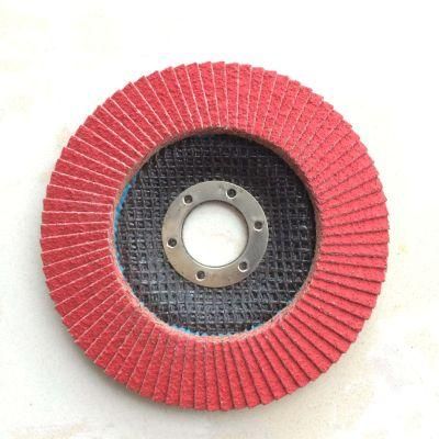 High Toughness Ceramic Grain Flap Disc with High Quality for Wood Metal Alloy Iron Stainless Steel Polishing as Abrasive Sanding Tooling