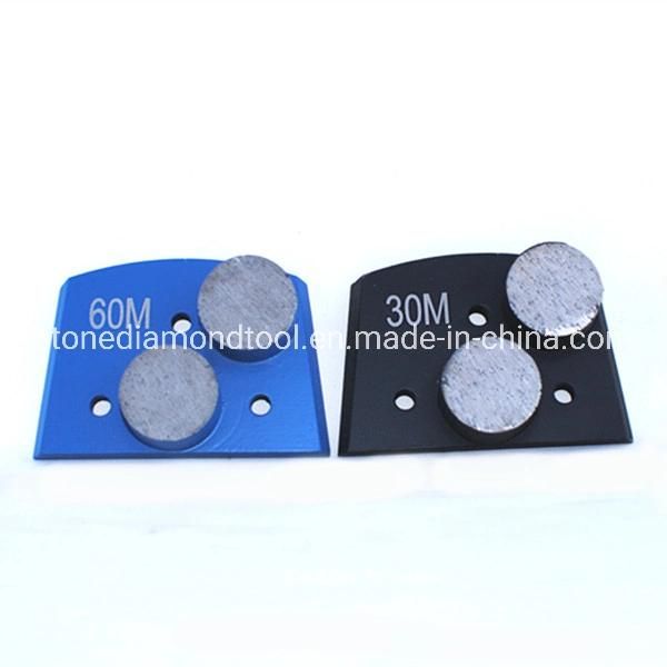 Double Button Round Segments Phx Metal Diamond Grinding Disc Pad