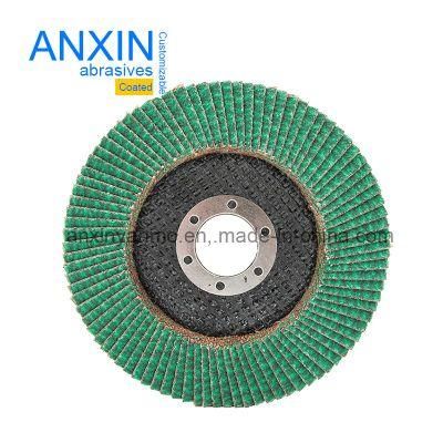 Abrasive Flap Disc with Deerfos Zirconia Sand Cloth for Stainless Steel