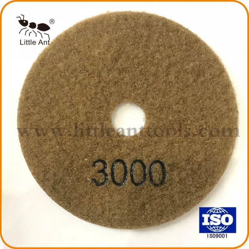 4"/100mm Dry Diamond Resin Polishing Pad Abrasive Tools for Marble & Granite