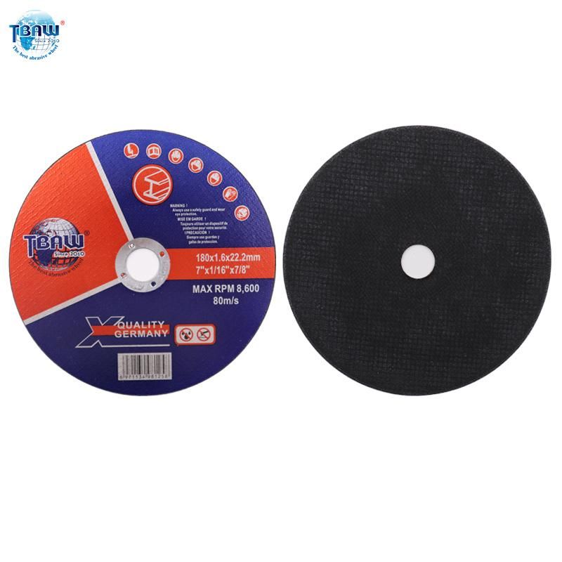 Flat Cutting Wheel for Metal (180X2.5X22) Abrasive with MPa Certificates