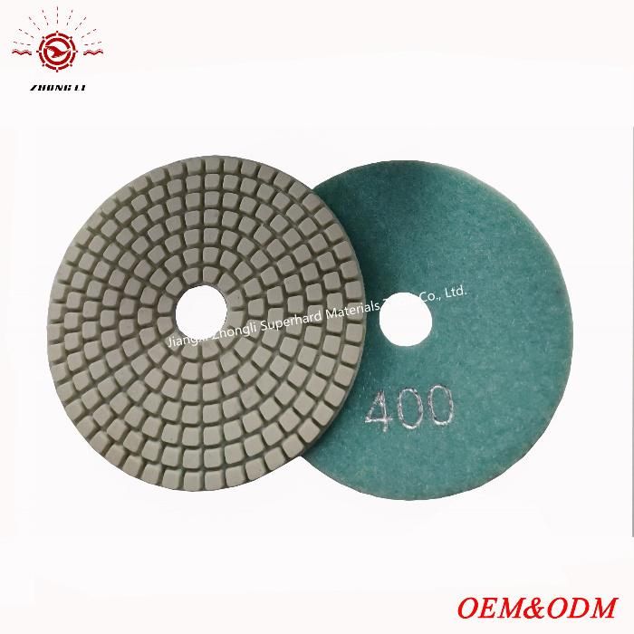 100mm High Quality Wet Polishing Pad for Marble Slabs