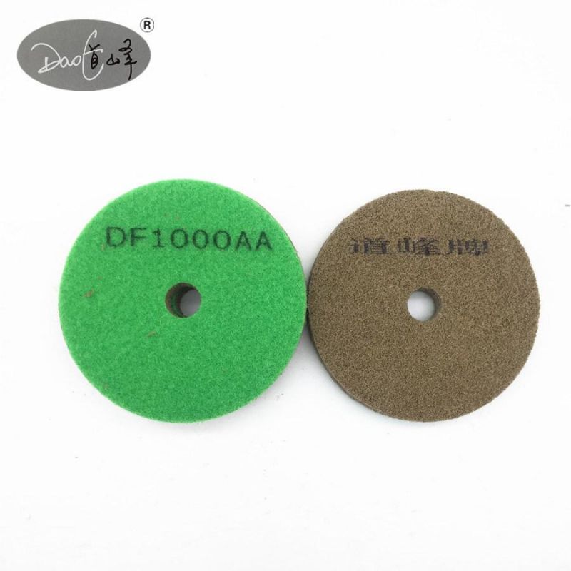 Daofeng 3inch 80mm Diamond Sponge Polishing Pad for Marble Quartz