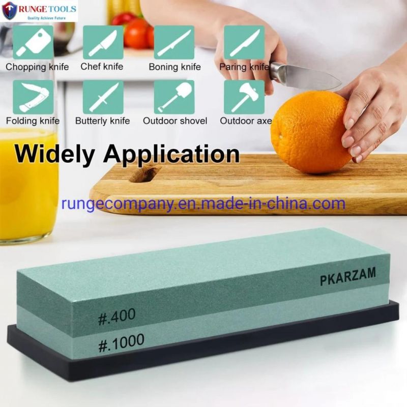 Sharpening Stone Whetstone Set 2 Side Grit 400/8000 Kitchen Knife Sharpener Stone Kit Wet Stones for Sharping Knives