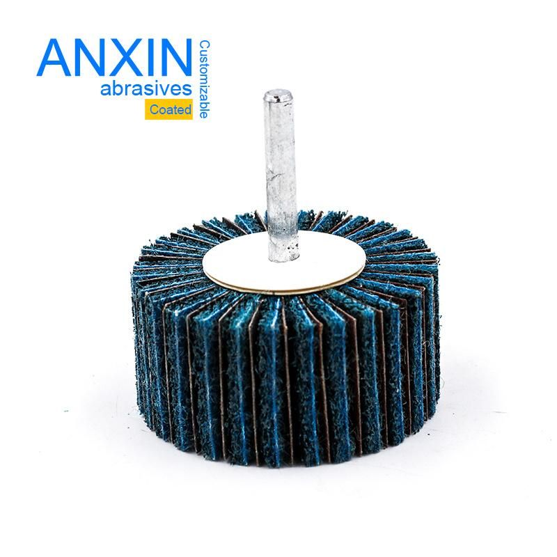 Blue Color Surface Condition Flap Wheel Interleaved Sanding Cloth