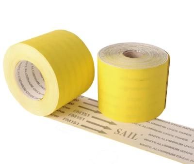 Yellow Color D-Wt White Aluminum Oxide Sanding Paper