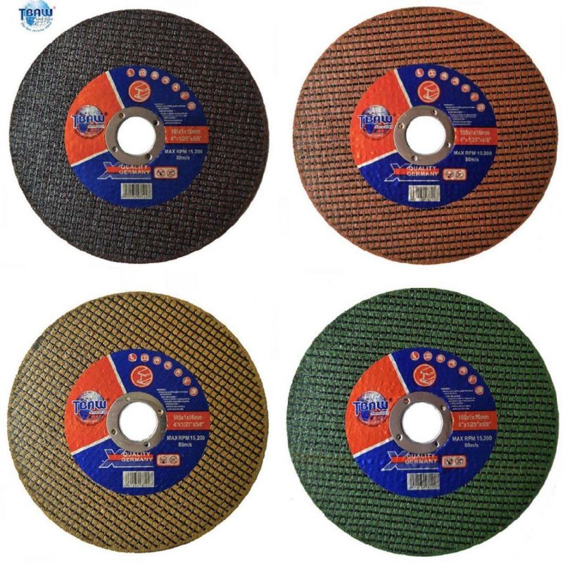 China Tbaw Abrasive Granite Cutting Wheel / Disc Disco De Corte 4.5 mm Abrasive Disc Abrasive Metal Cutting Disc 4.5 Inch 115 mm Abrasive Cutting Disc for Metal
