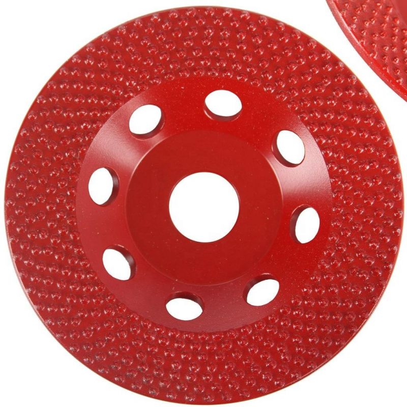 Richoice 125mmx22.2mm New Type Sandwich Brazed Remove Polishing Paints and Adhesives Ceramic Diamond Grinding Cup Wheel