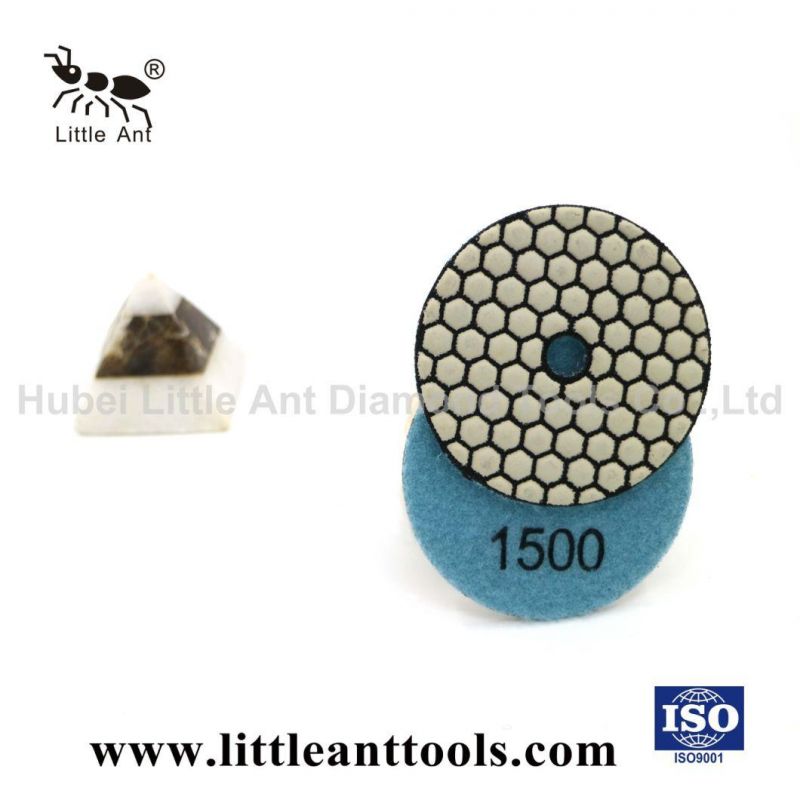 Professional Manufacturer 4" Dry Diamond Tools Polishing Pads Marble