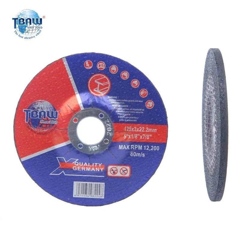 China Manufacturer 5 Inch125X3mm Abrasive Disc Cutting Grinding off Wheel for Metal Grinding