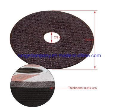 Power Electric Tools Accessories Abrasive Aluminum Oxide Cutting Disc Wheels for Steel, Ferrous Metals Cut off 4-1/2&quot;