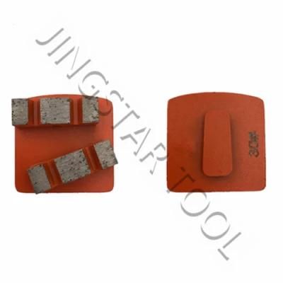 Redi Lock Metal Pads Double Hexagon Segments Diamond Grinding Pads for Concrete and Terrazzo Floor