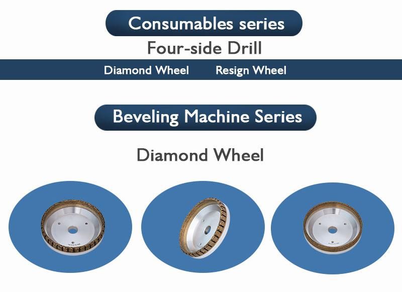 Diamond Wheels for Automatic Horizontal Glass Straight Line Four Sides Edger