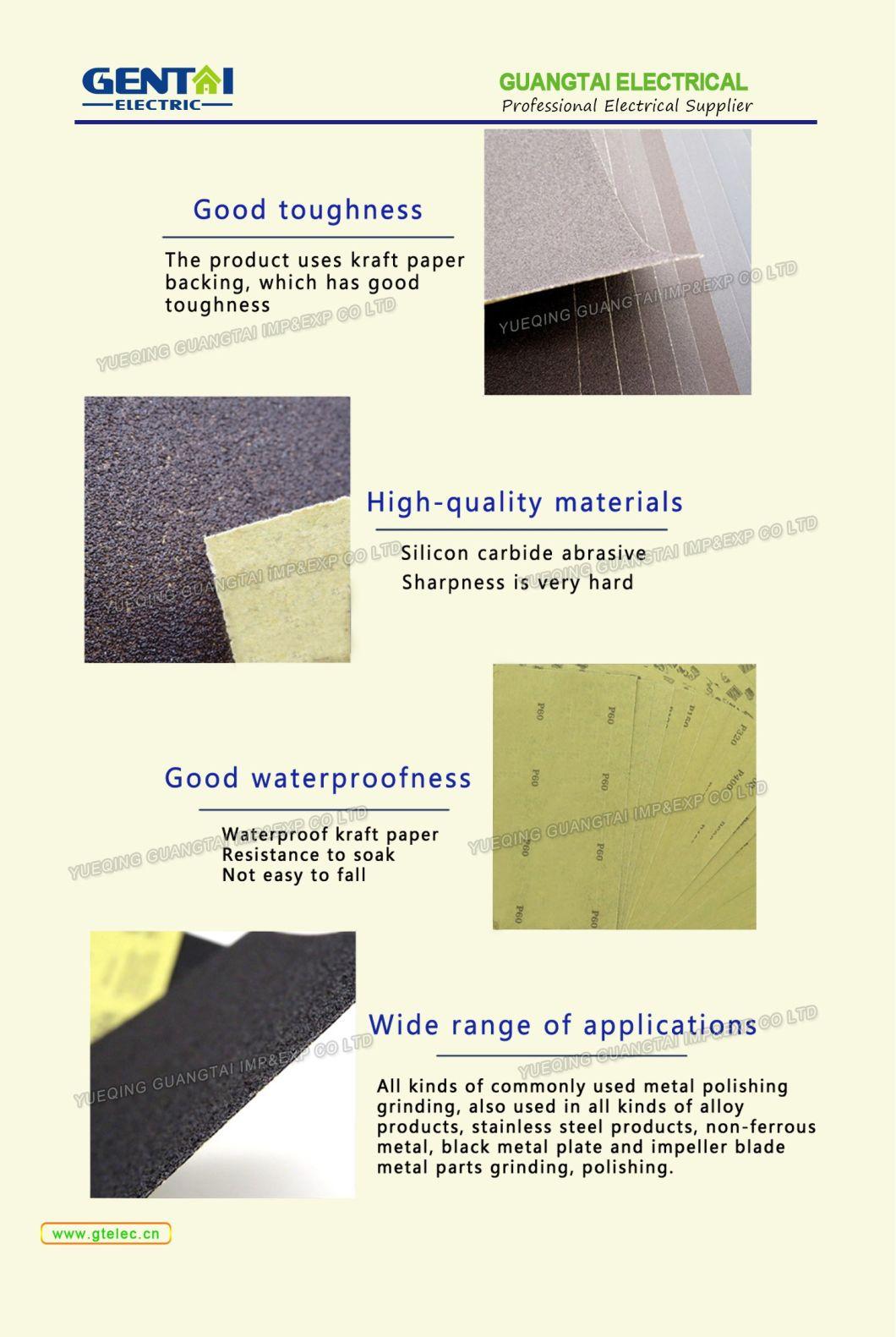 230X280mm Silicon Carbide Sandpaper Dry&Wet Polishing Sanding Paper
