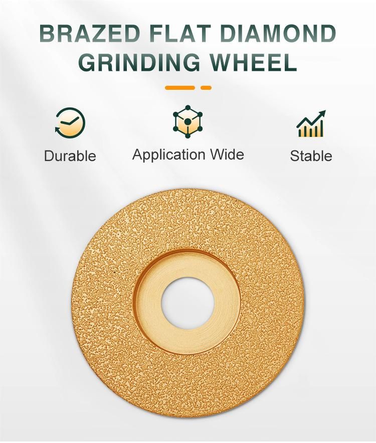 Flat Vacuum Brazed Diamond Grinding Wheel Manufacturers