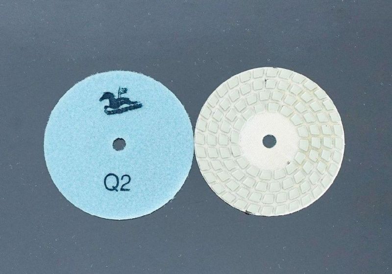 Qifeng Power Tool Granite and Marble 4-Step Diamond Polishing Pad Available for Dry Use