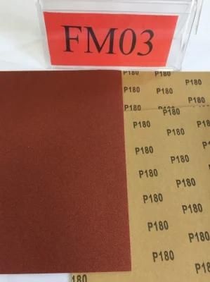 Abrasive Paper Red Color Aluminum Oxide C-Weight Craft Paper Wall Polishing