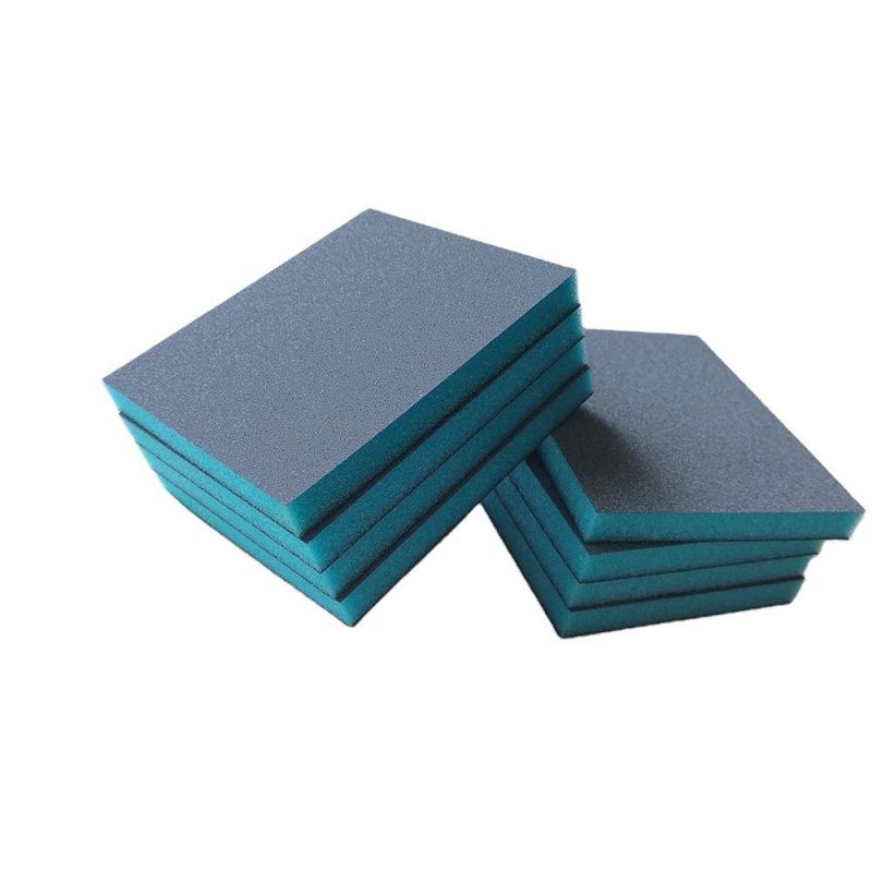 Abrasive Sanding Grinding Sponge Block Aluminium Oxide 60-180-320 Grit 120*100*12mm Block for Cleaning and Woodworking