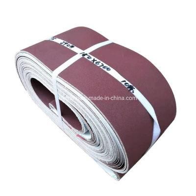 Hot Selling High Efficiency 75mm*533mm Abrasive Paper Roll Sandpaper Belt for Woodworking and Polishing Paints