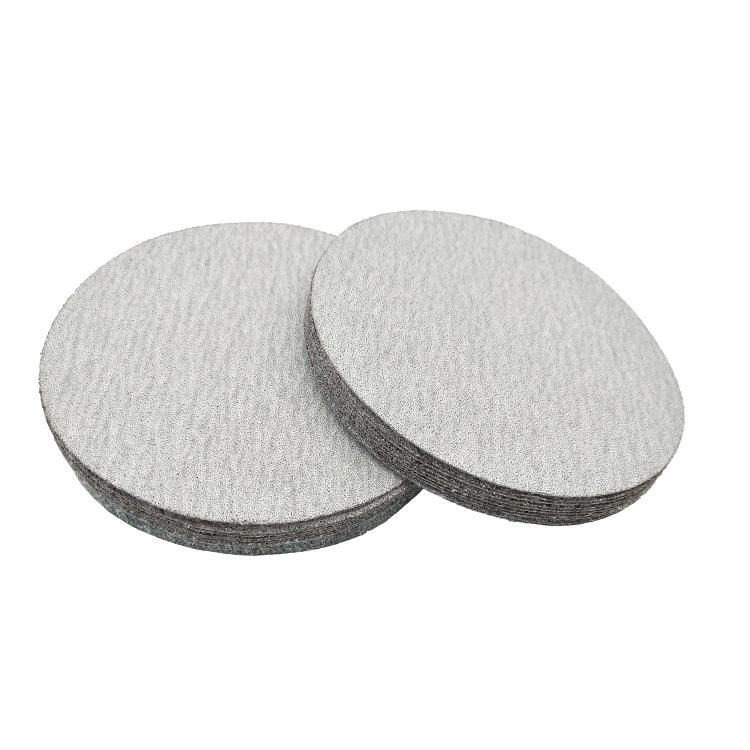 6" Abrasive Disc Hook and Loop White Velcro Sand Paper Sanding Disc