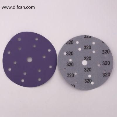 High Quality 6 Inch Purple Sanding Disc P320