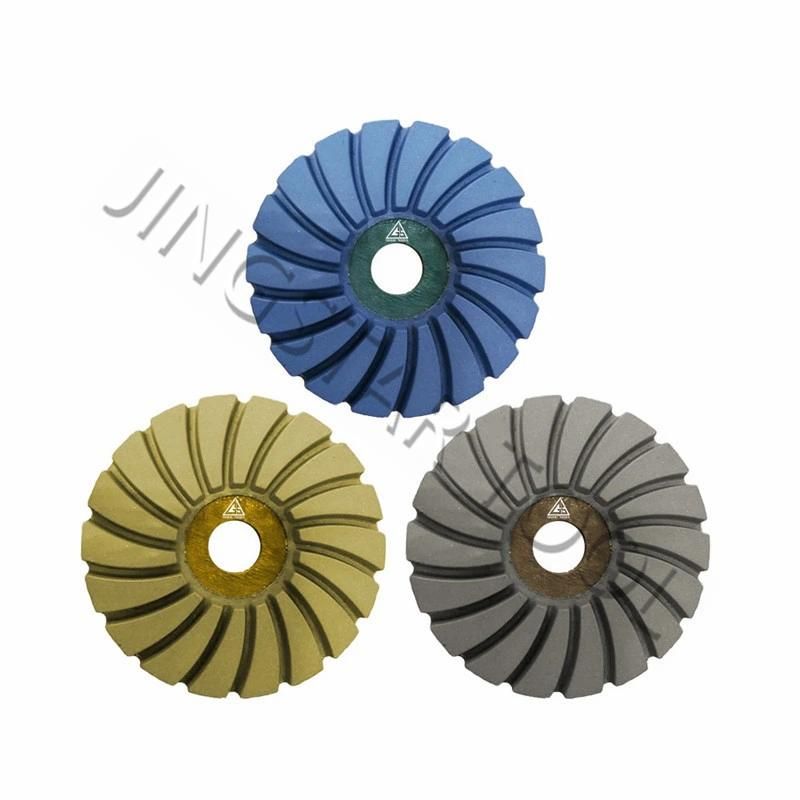 New Hybrid 3inch Flexible Diamond Dry Concrete Polishing Pads for Floor