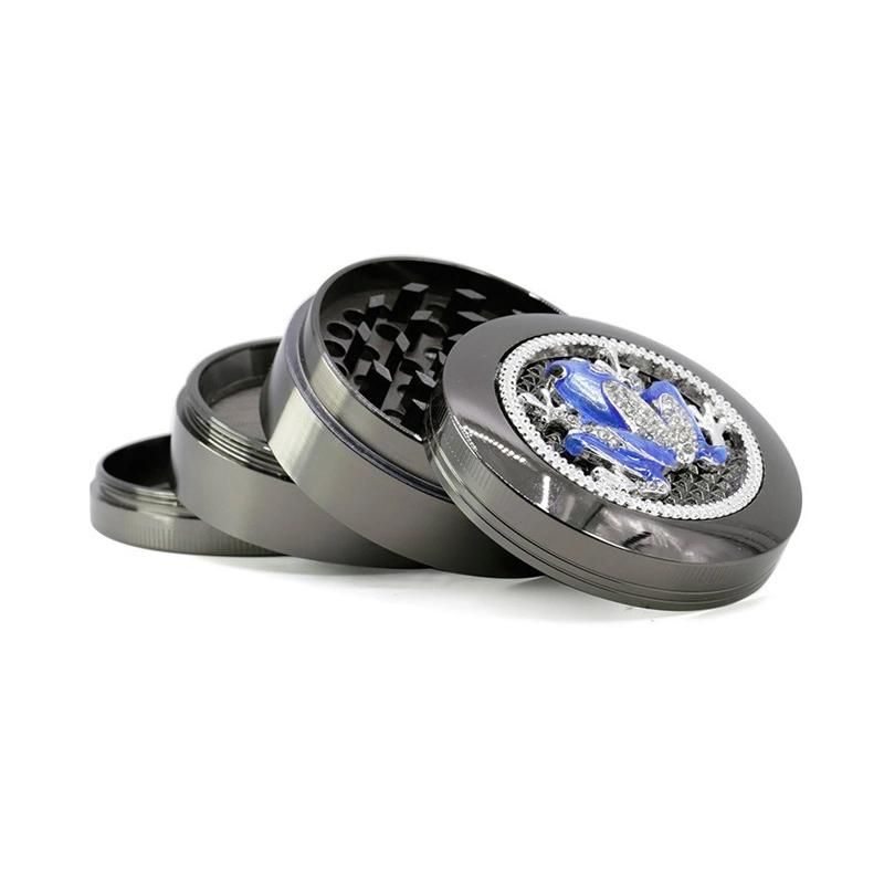 Zinc Alloy 4 Layers Herb Grinder 63mm Dia Tobacco Crusher