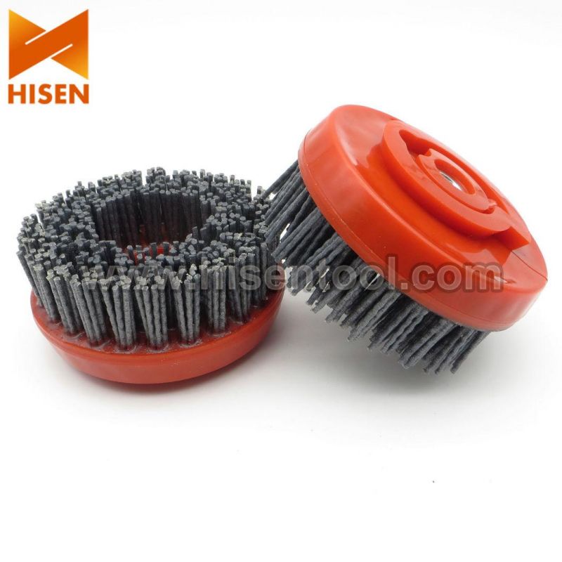 130mm Silicon Carbide Antique Brush Round Brush with Snail Lock