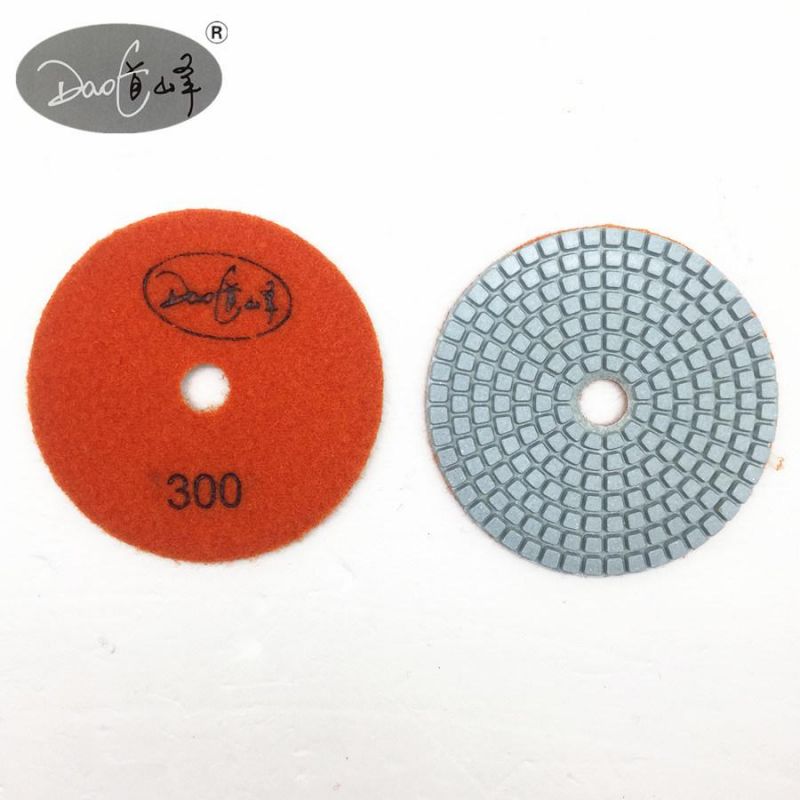 Daofeng 3inch 80mm Wet Polishing Pads for Granite Marble Quartz