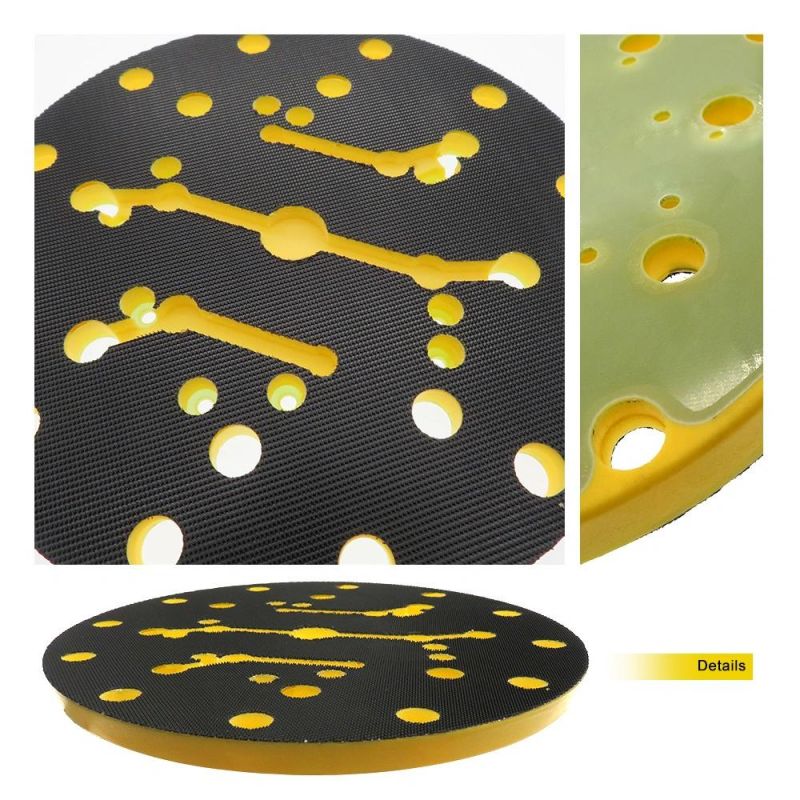 8 Inch Multi-Hole Hook and Loop Sander Backing Pad Backup Sanding Pad for Dynabrade, Norton, Mirka Sanders