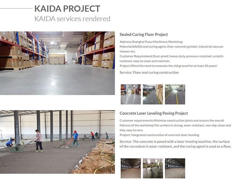 Kaida 4 Heads Concrete Surface Grinder Professional Floor Marble Terrazzo Epoxy Concrete Floor Grinding Polishing Machine