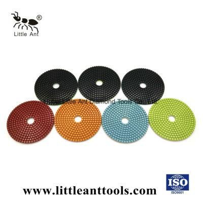 5 Inches Flexible Diamond Tools Wet Use Polishing Pad for Stone